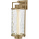 Haddock LED 22.5 inch Patina Brass Outdoor Wall Sconce